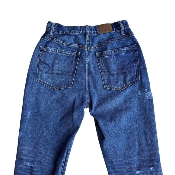 American Eagle Jeans Women's High Rise Girlfriend Distressed 6 Regular Actual 2R - Picture 1 of 12
